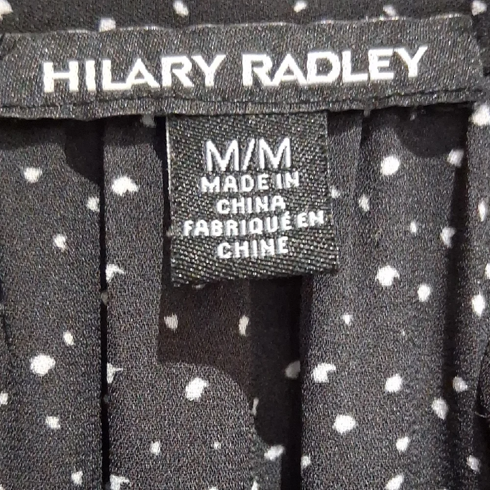 Hilary Radley Black and White Long Sleeve Dress - Picture 2 of 2